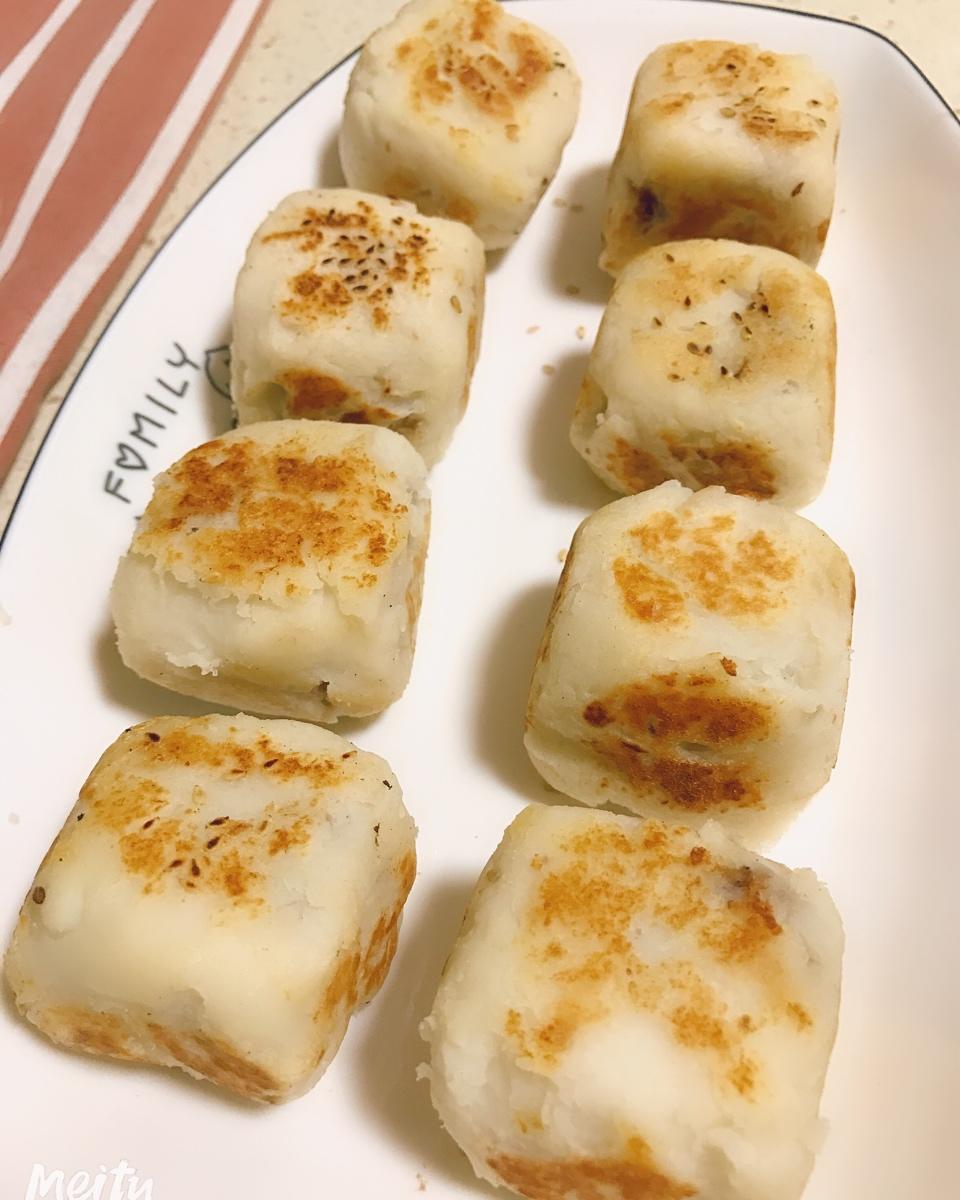 减脂期主食 红豆山药糕 无糖低油