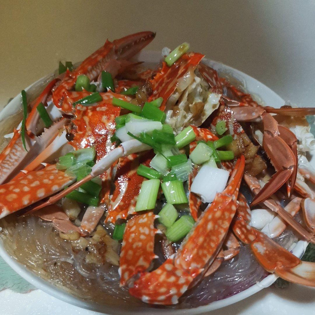 蒜蓉粉丝蒸梭子蟹