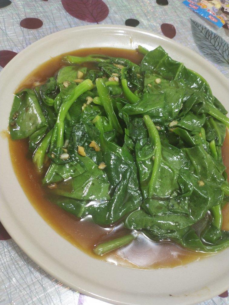 〈蒜蓉木耳菜〉，大道至简，欣小厨 😉