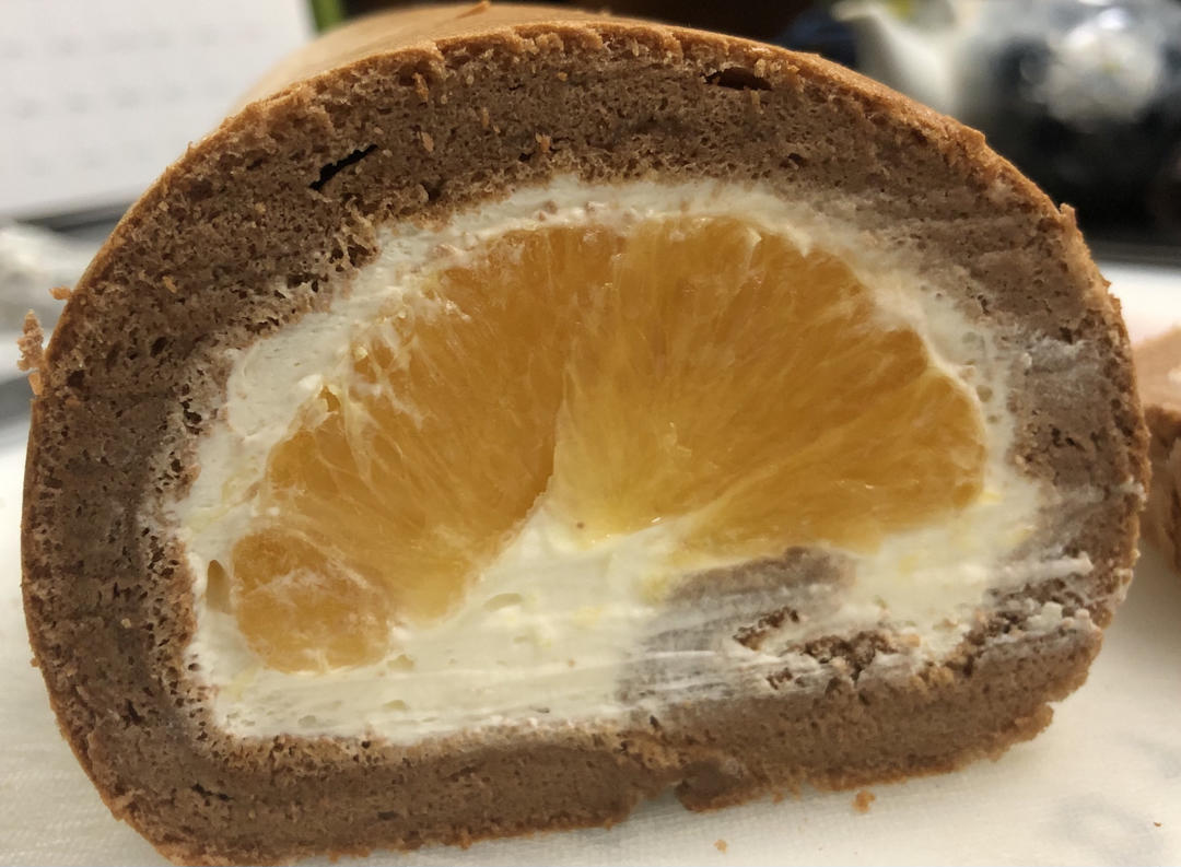 红茶香橙蛋糕卷