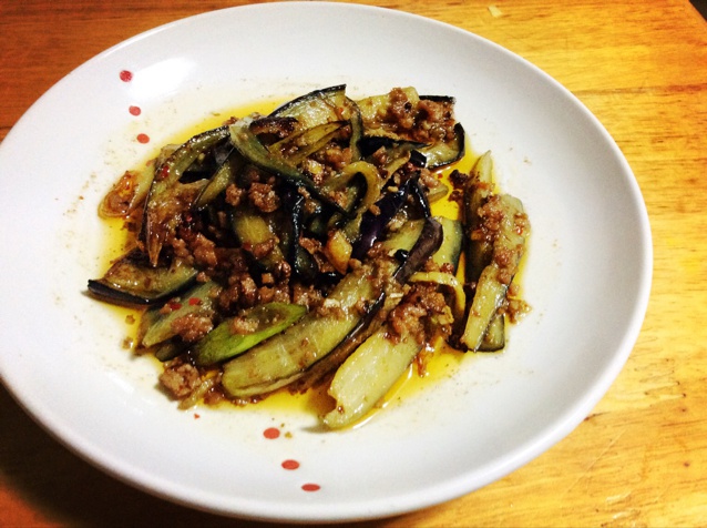 酱爆肉末茄子