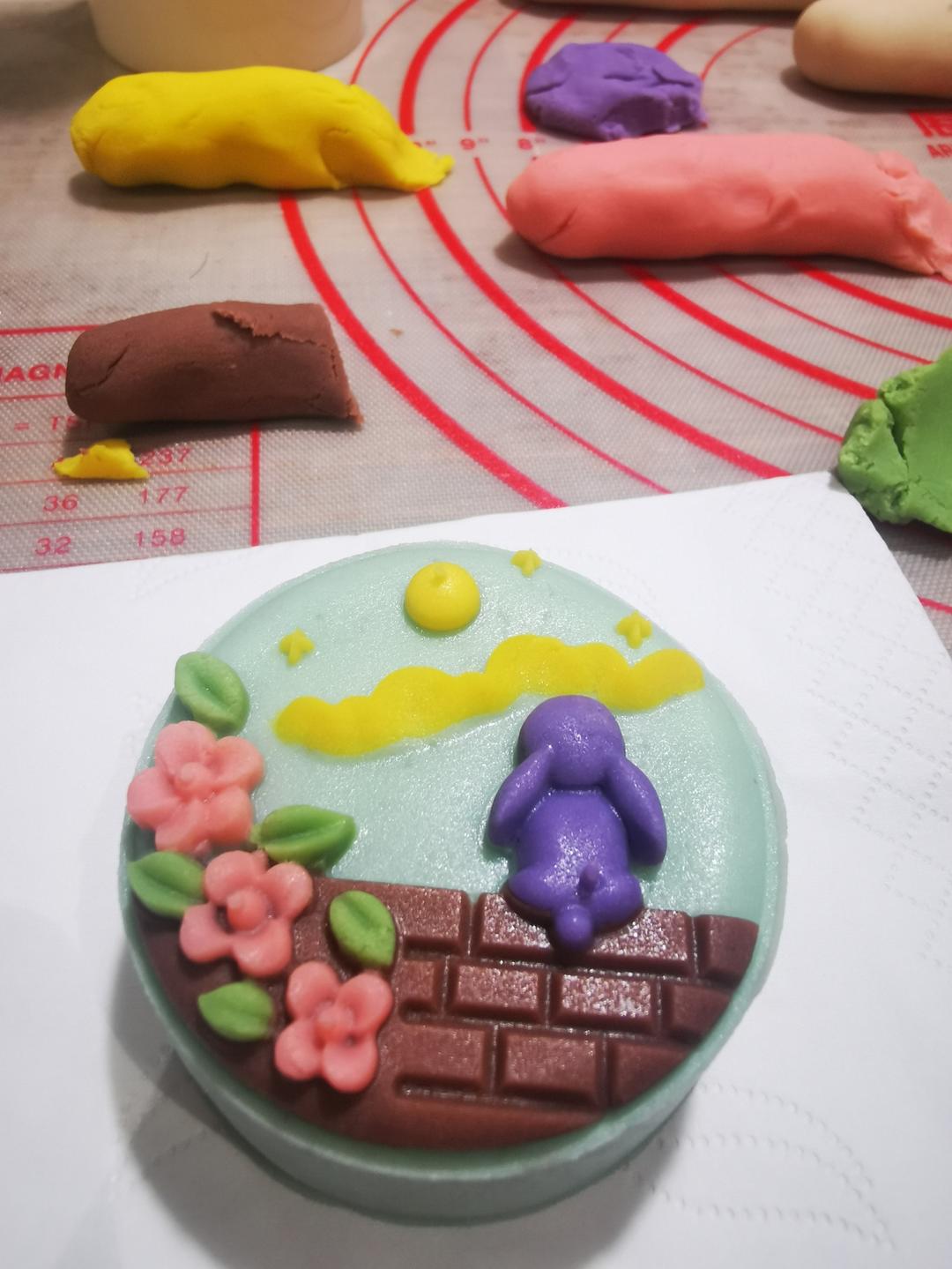 做一款惊艳你朋友圈的月饼吧🥮桃山皮月饼 | 国潮月饼