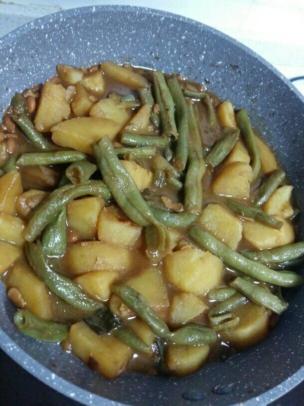 土豆炖豆角
