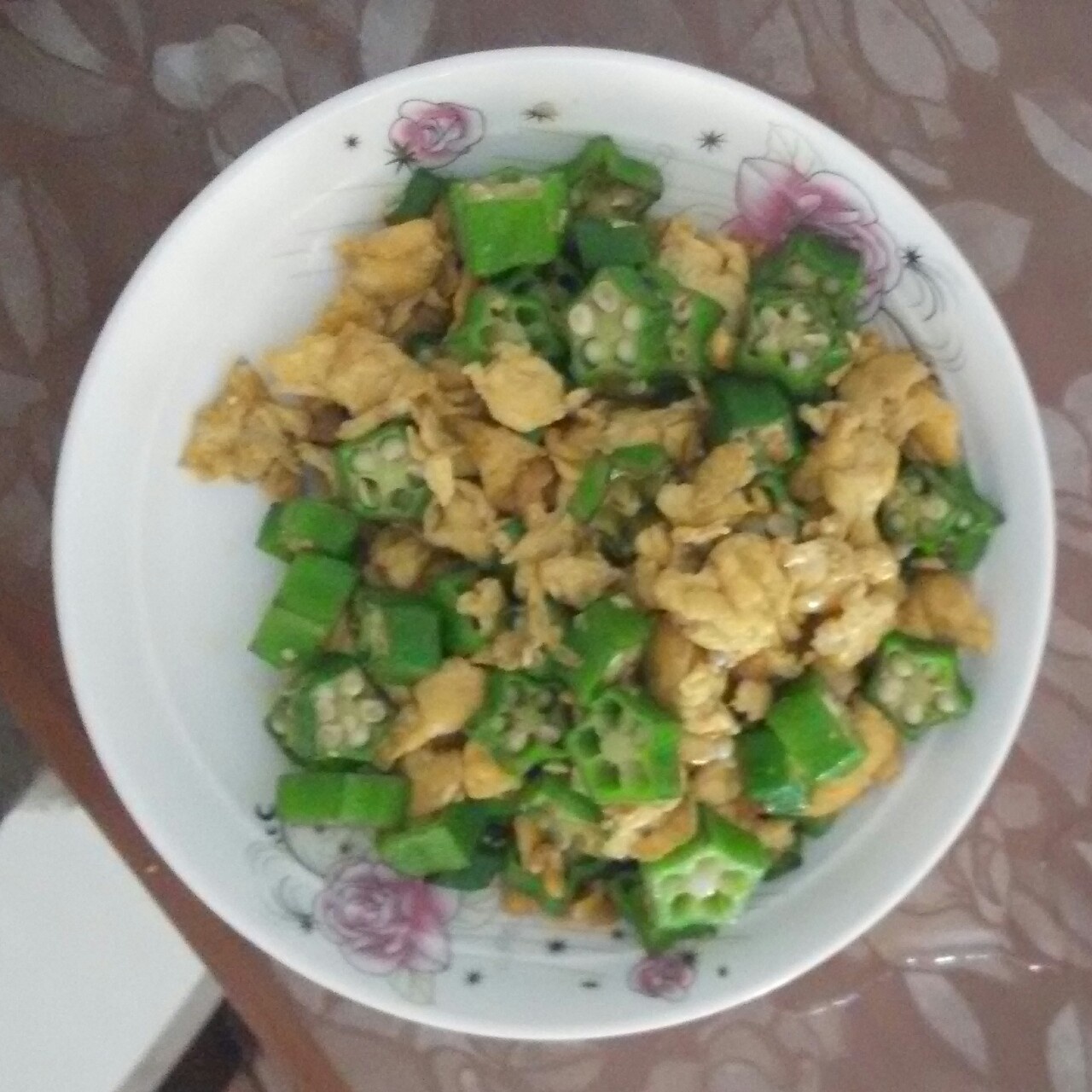 秋葵炒鸡蛋