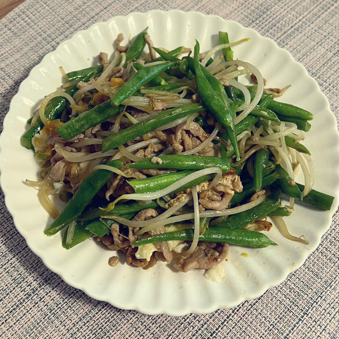 豆角炒肉