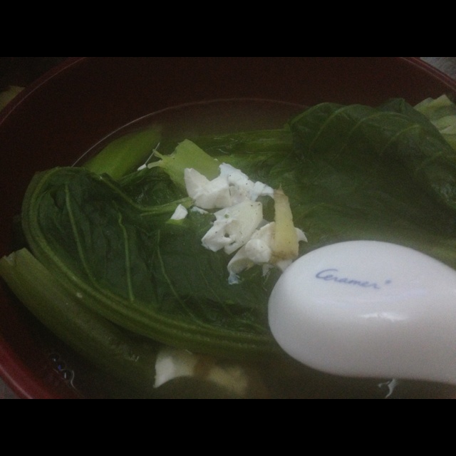 咸蛋芥菜汤