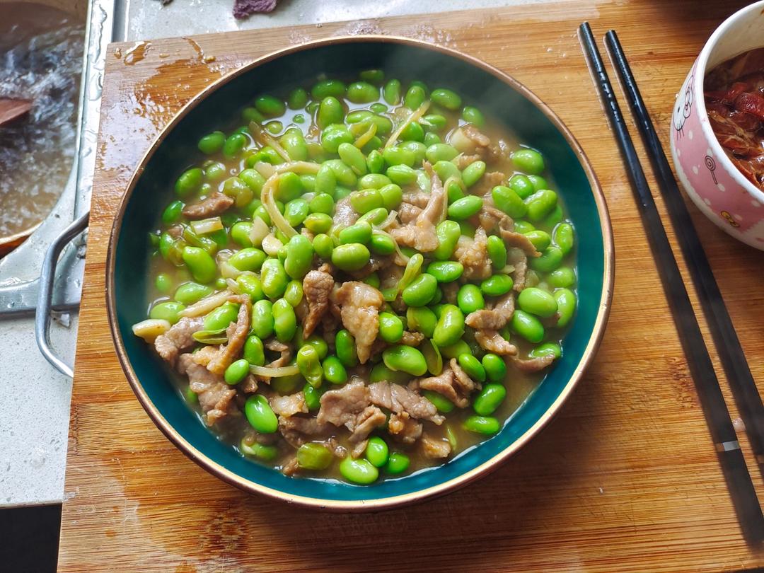 毛豆肉丝