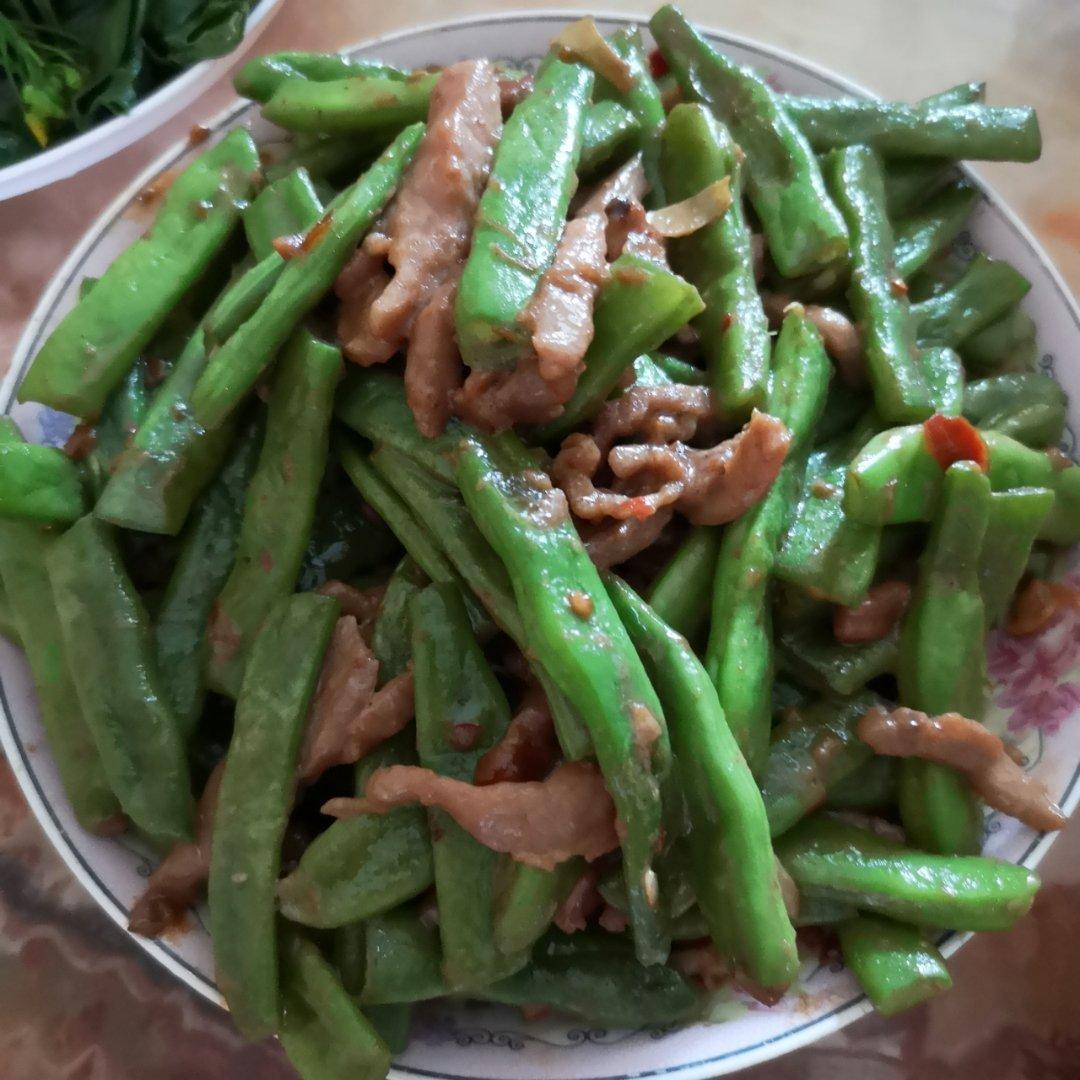 豆角炒肉丝