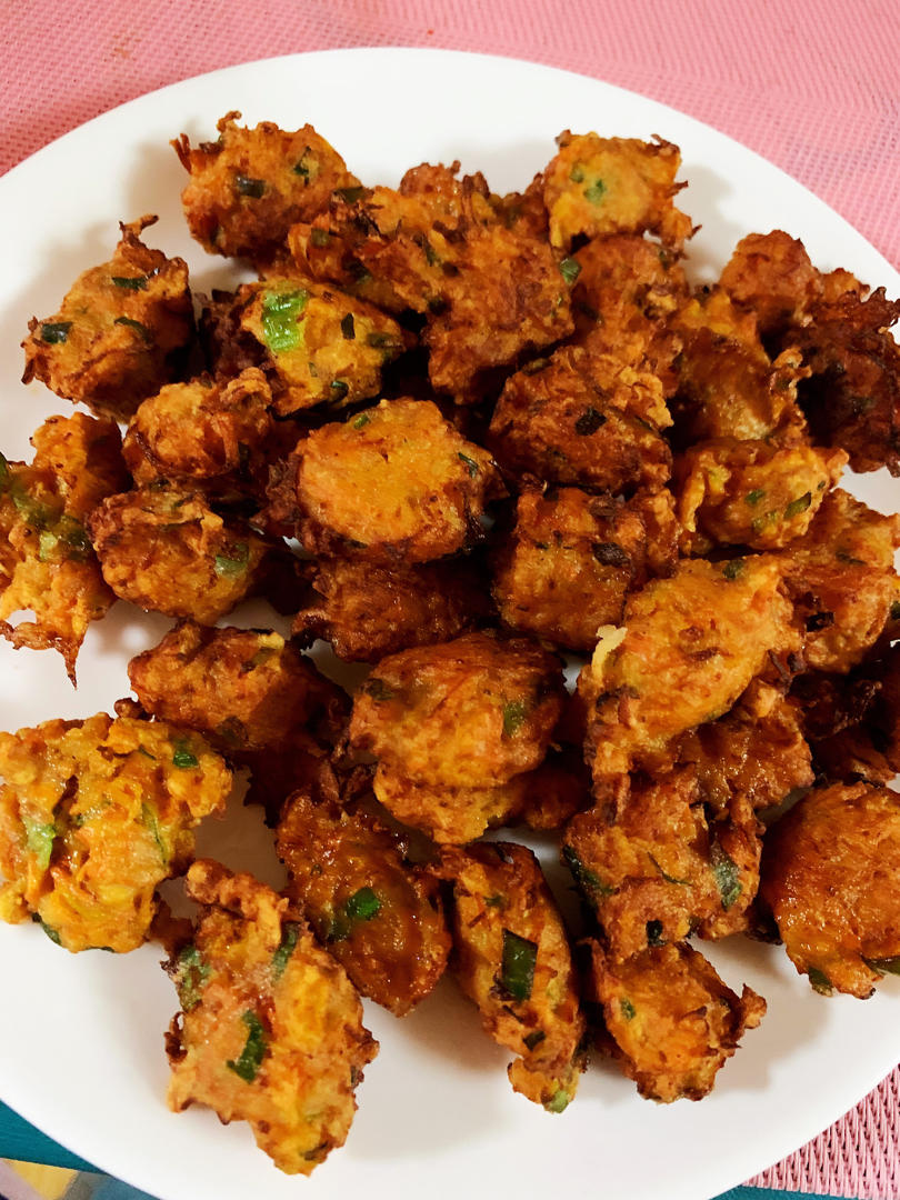 太阳花2555做的老北京炸胡萝卜素丸子