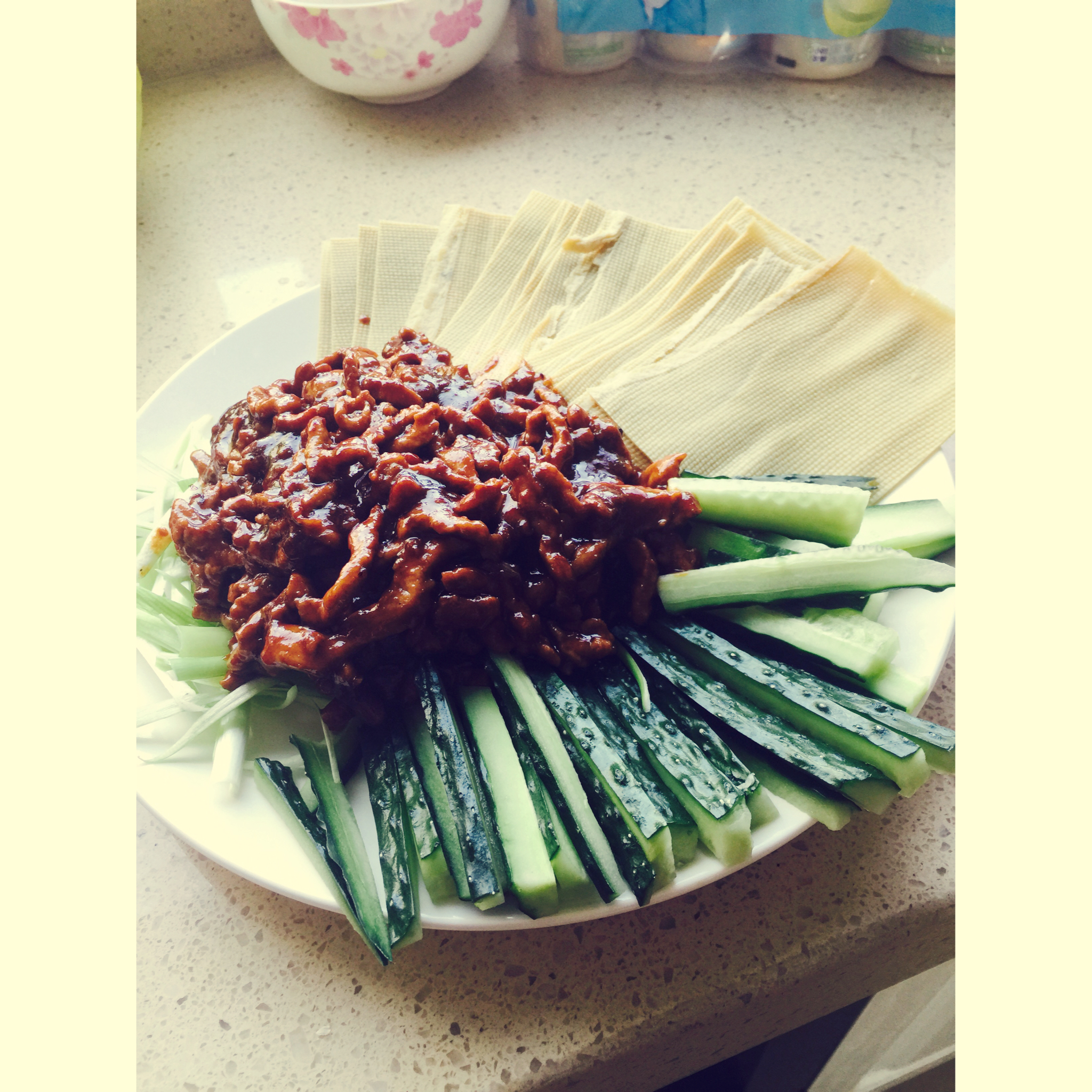 辣辣辣条不辣做的京酱肉丝