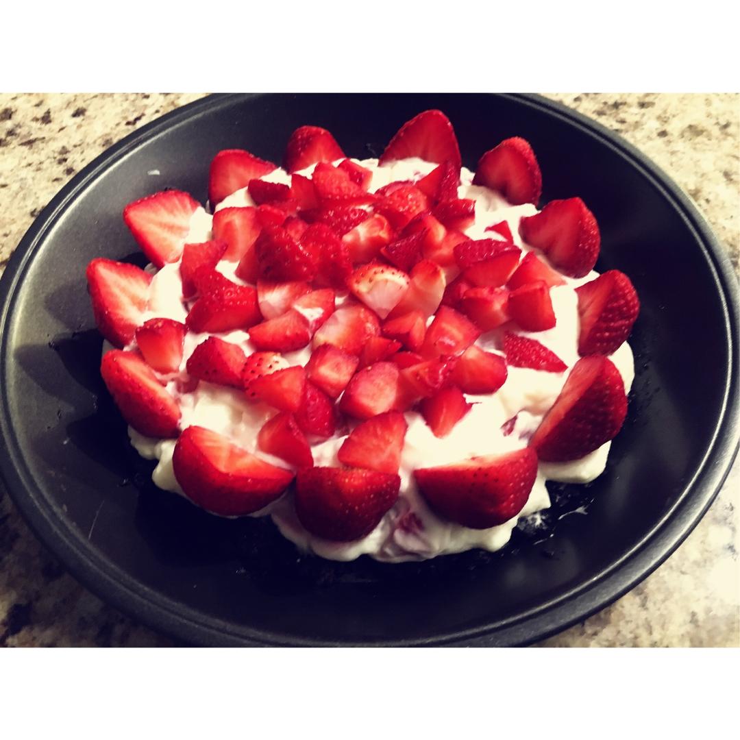 棉花糖草莓塔（无需烤箱）