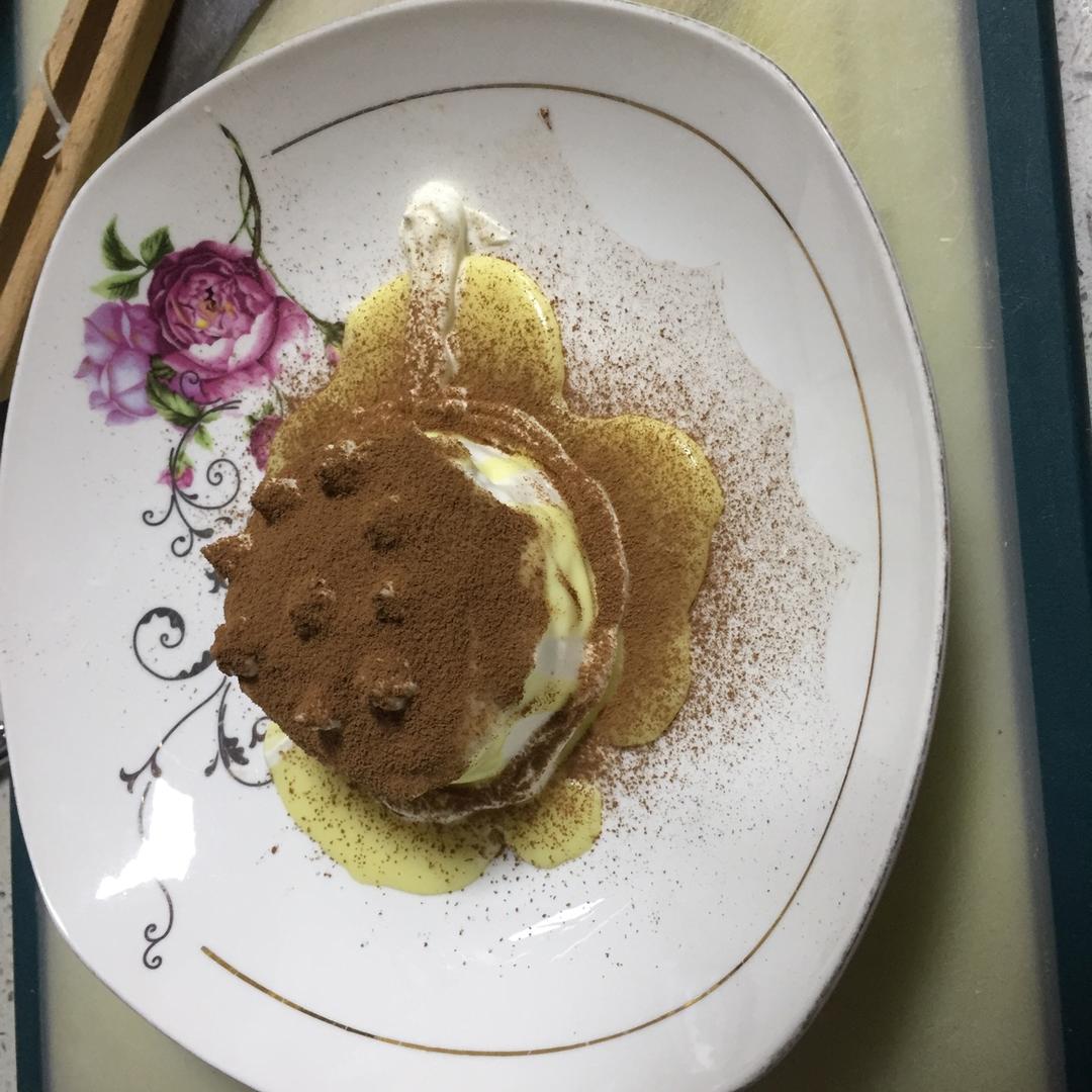 糖糖-95做的白巧克力甘纳许淋面