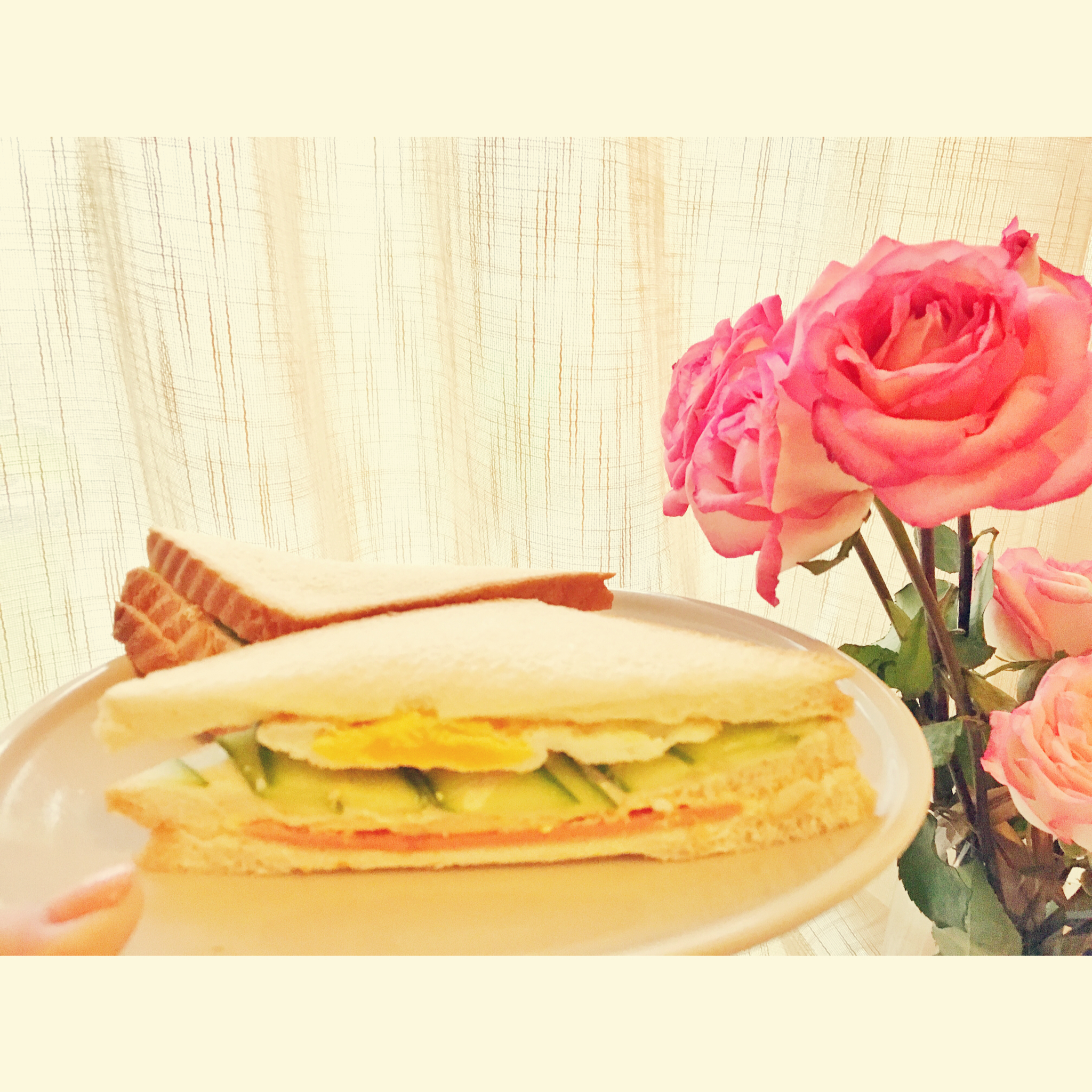 火腿芝士蛋三文治