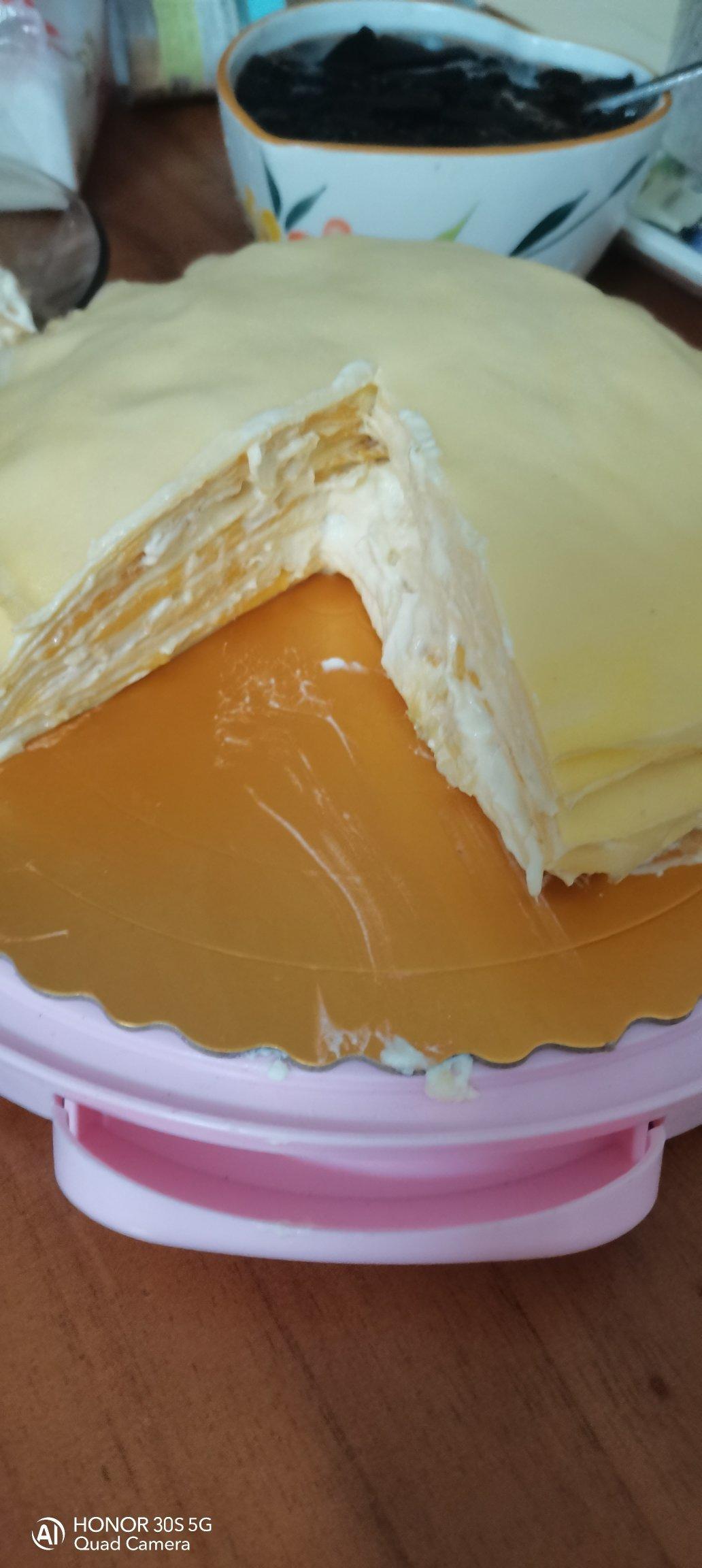 芒果千层蛋糕，100%成功告别煎皮无能