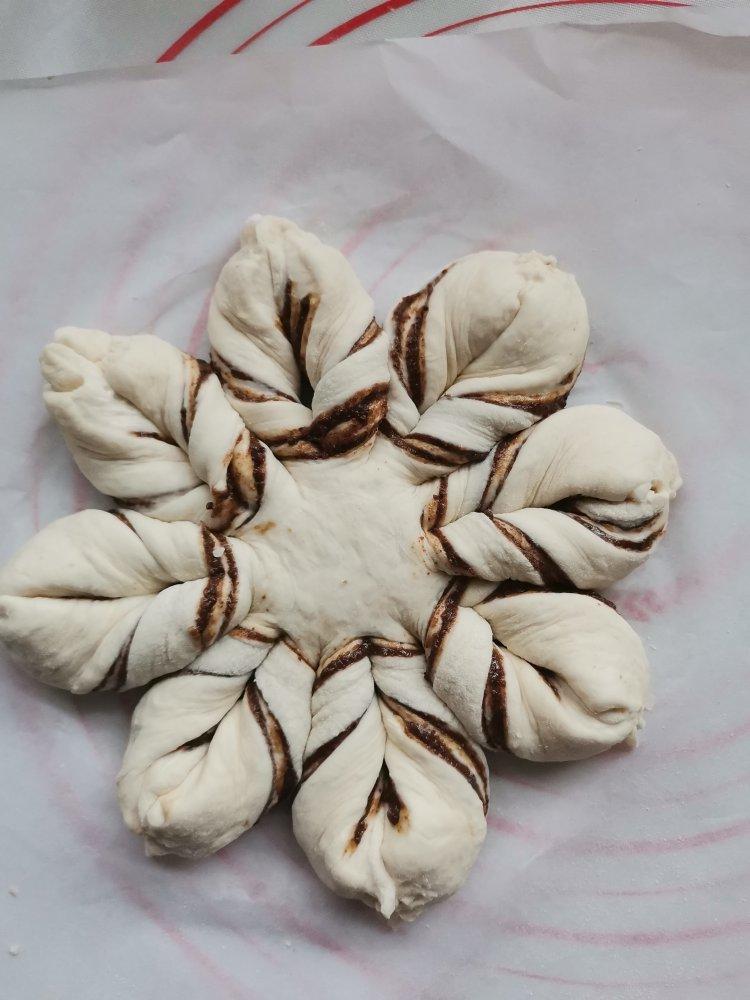 ins风圣诞节雪花豆沙面包---错过了夏天的风秋天的雨 不能再错过冬天的雪花