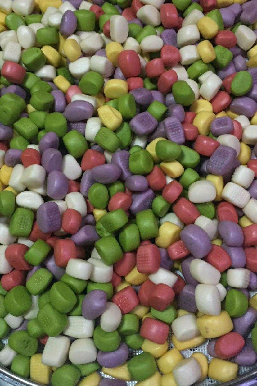 五彩奶香豆沙小馒头