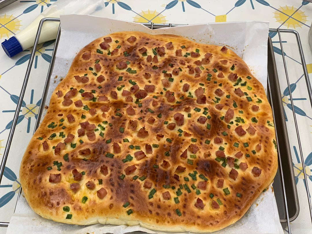 早餐香葱肉松面包卷