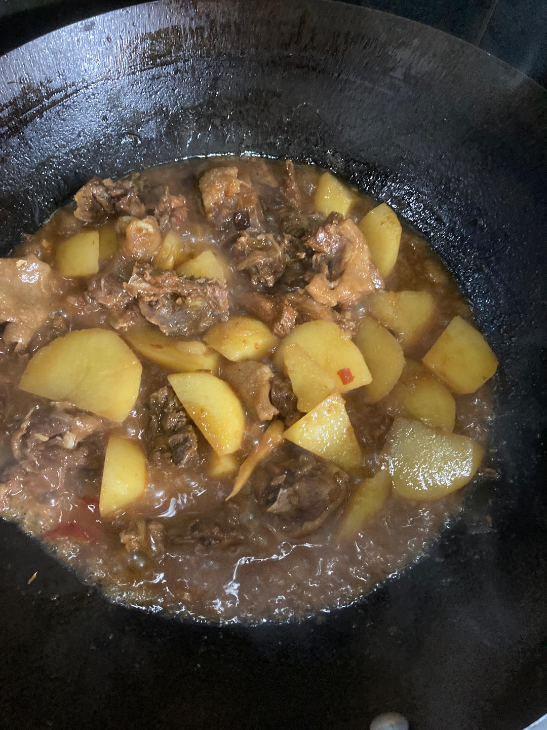 湖北腊鸡炖土豆