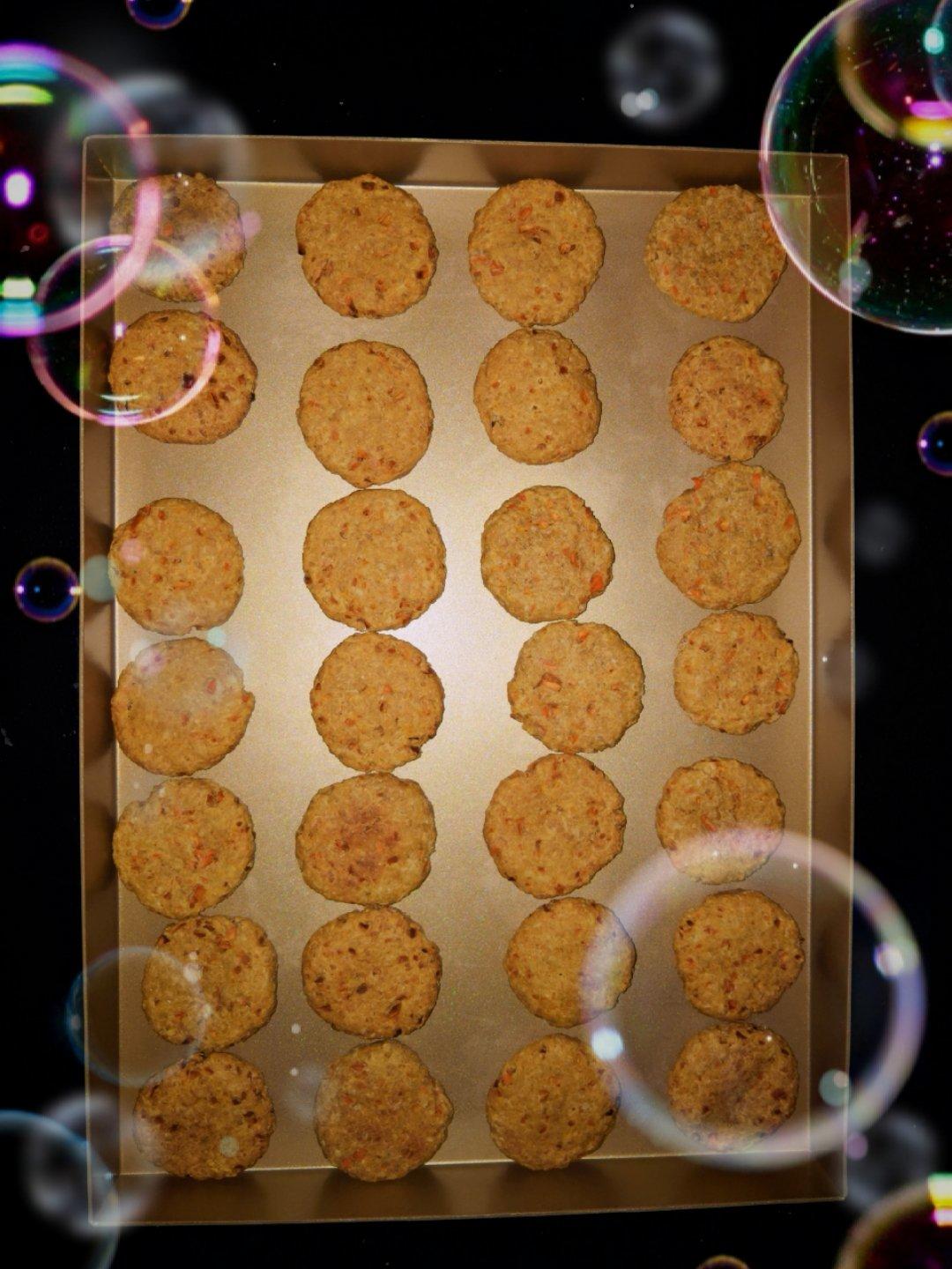 宠物饼干—胡萝卜牛肉燕麦零食饼干～