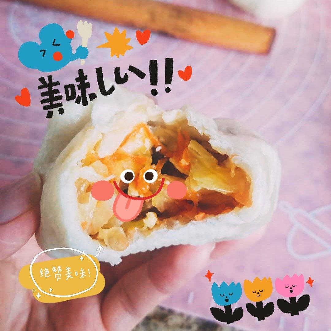 胡萝卜木耳鸡蛋素包子