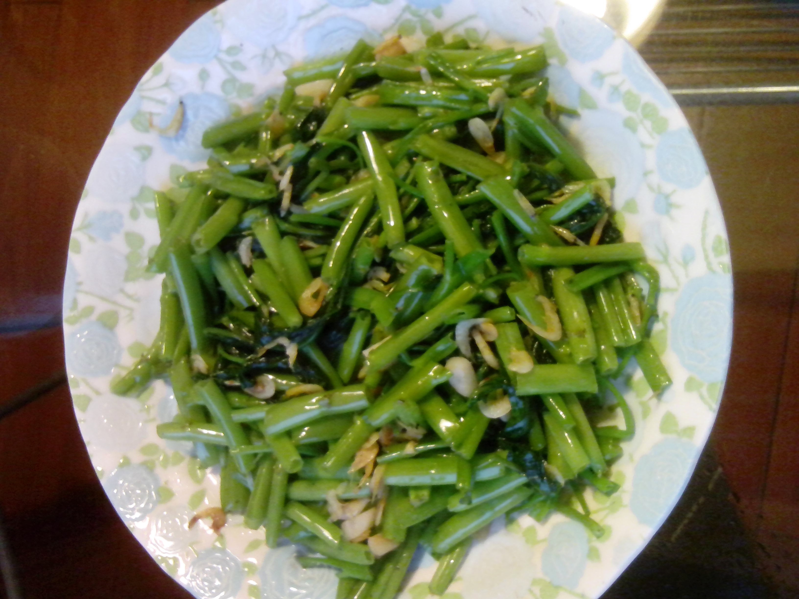 空心菜梗炒肉丝