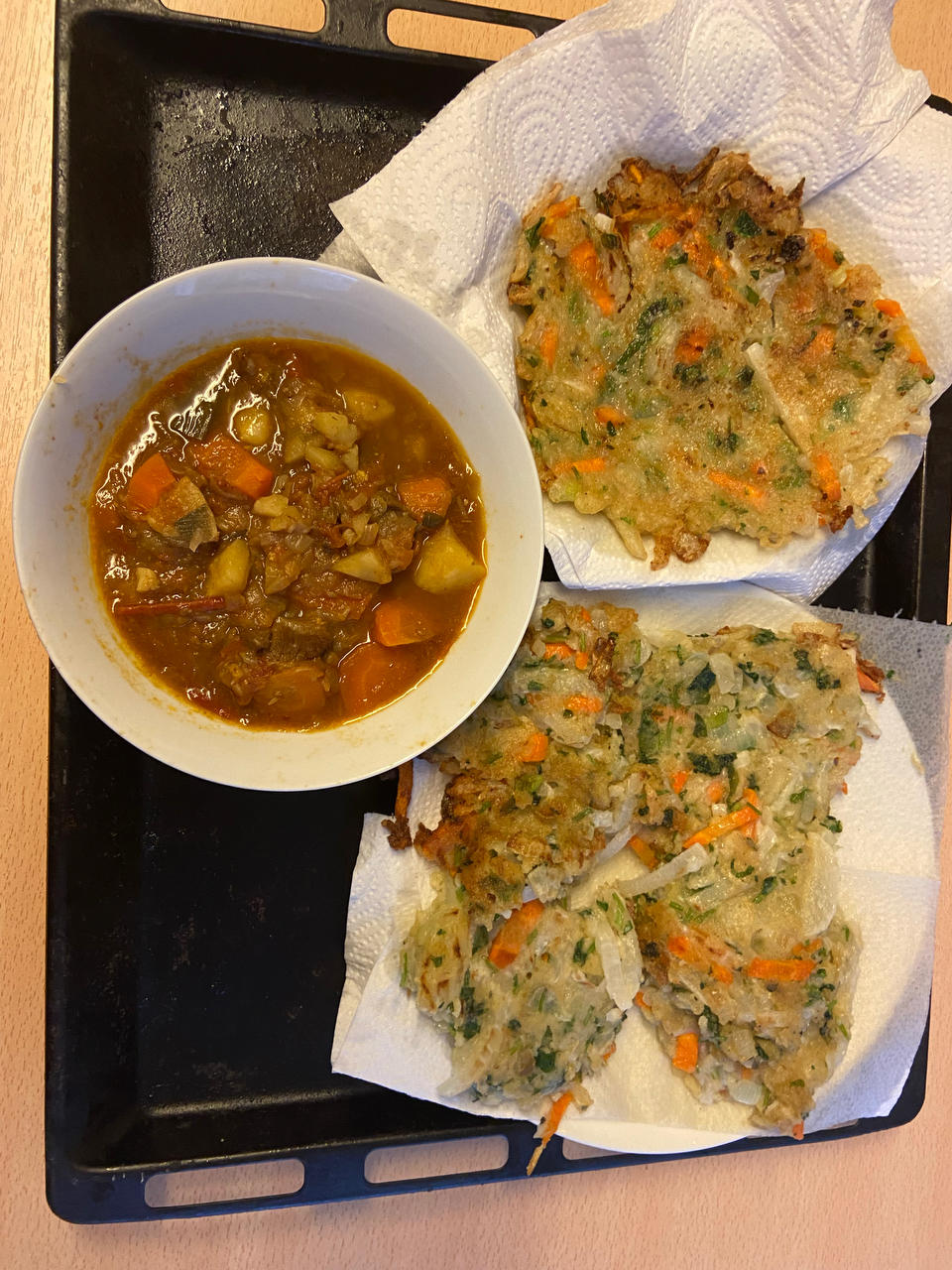 胡萝卜洋葱饼