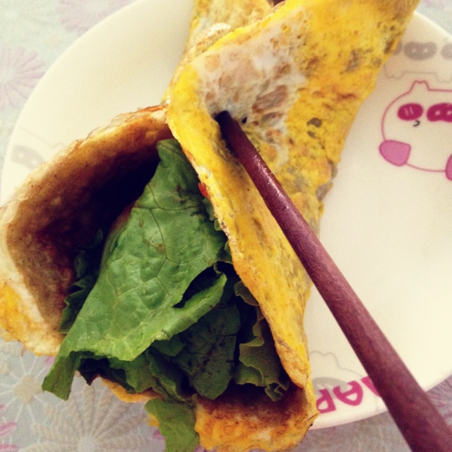 绿豆面煎饼果子