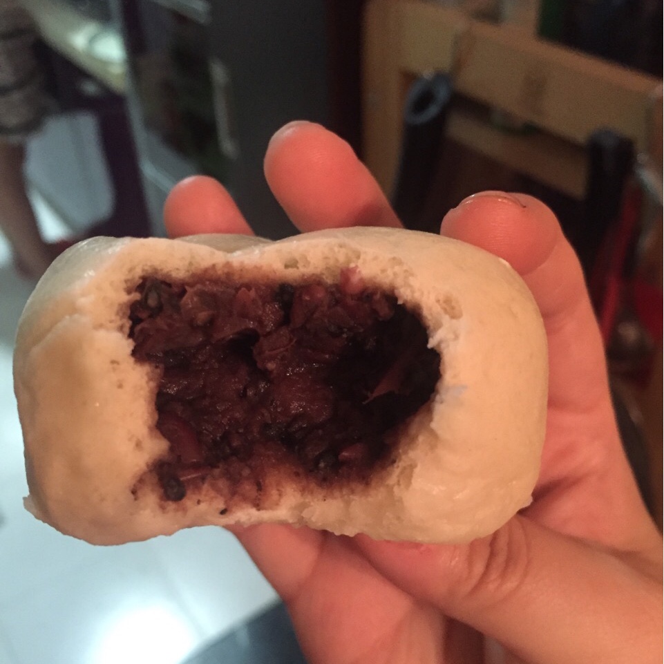 玫瑰豆沙包