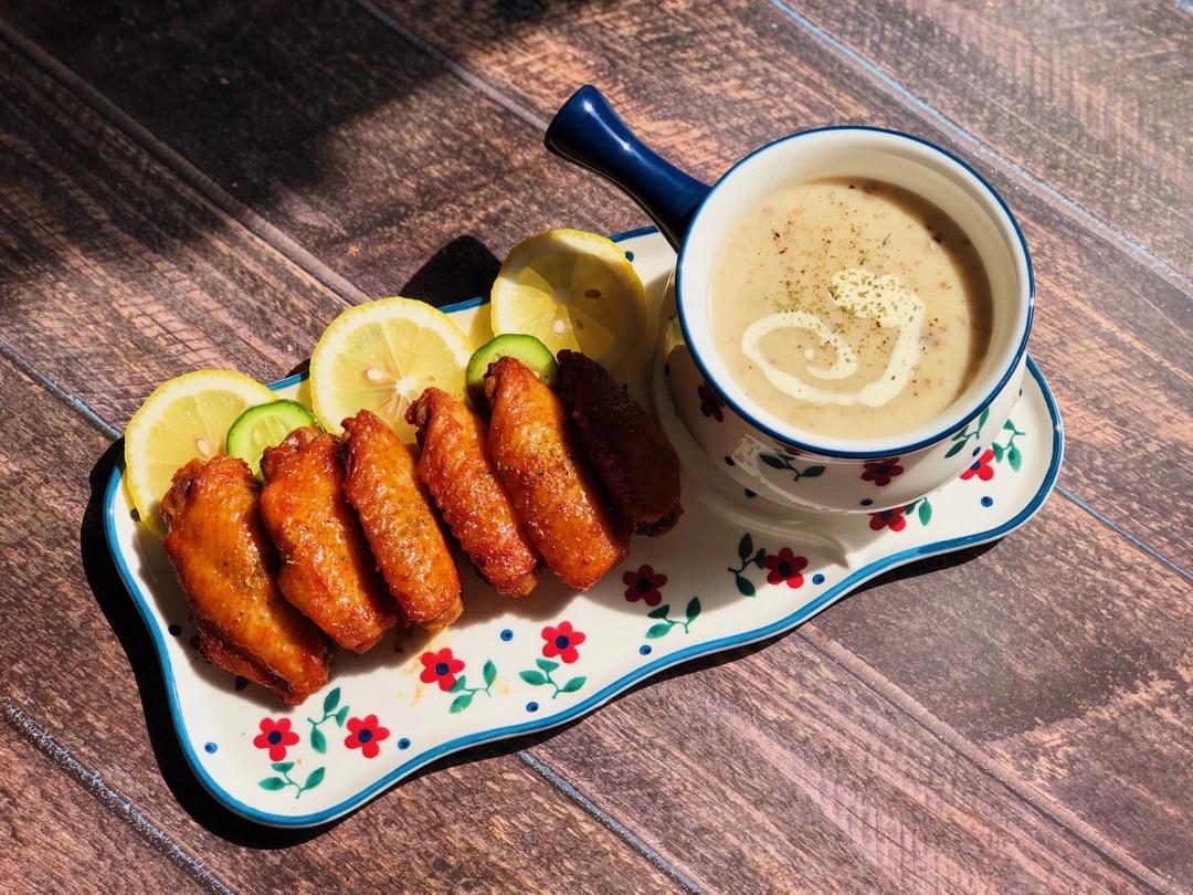 鸡茸奶油蘑菇汤