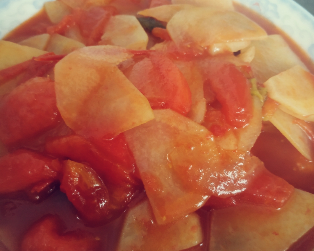 酸甜开胃，超快手的土豆西红柿
