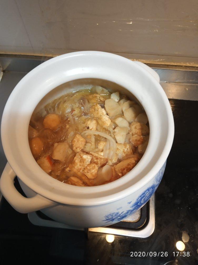 豆腐粉丝金针菇白菜煲