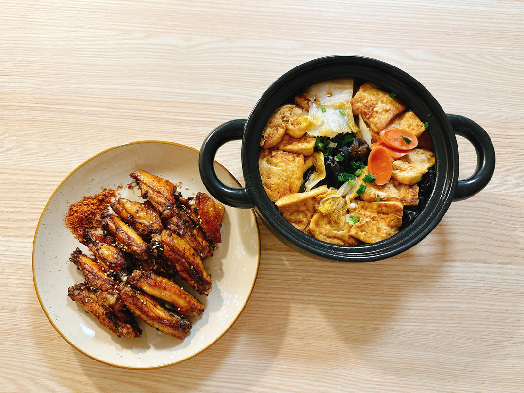 ✨无敌下饭❗️好吃到哭的白菜火腿豆腐煲