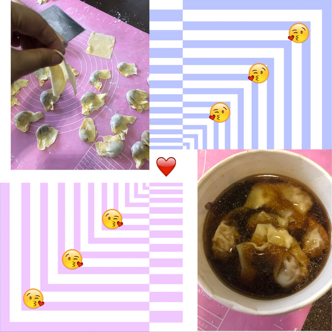 薄如蝉翼的手擀馄饨皮