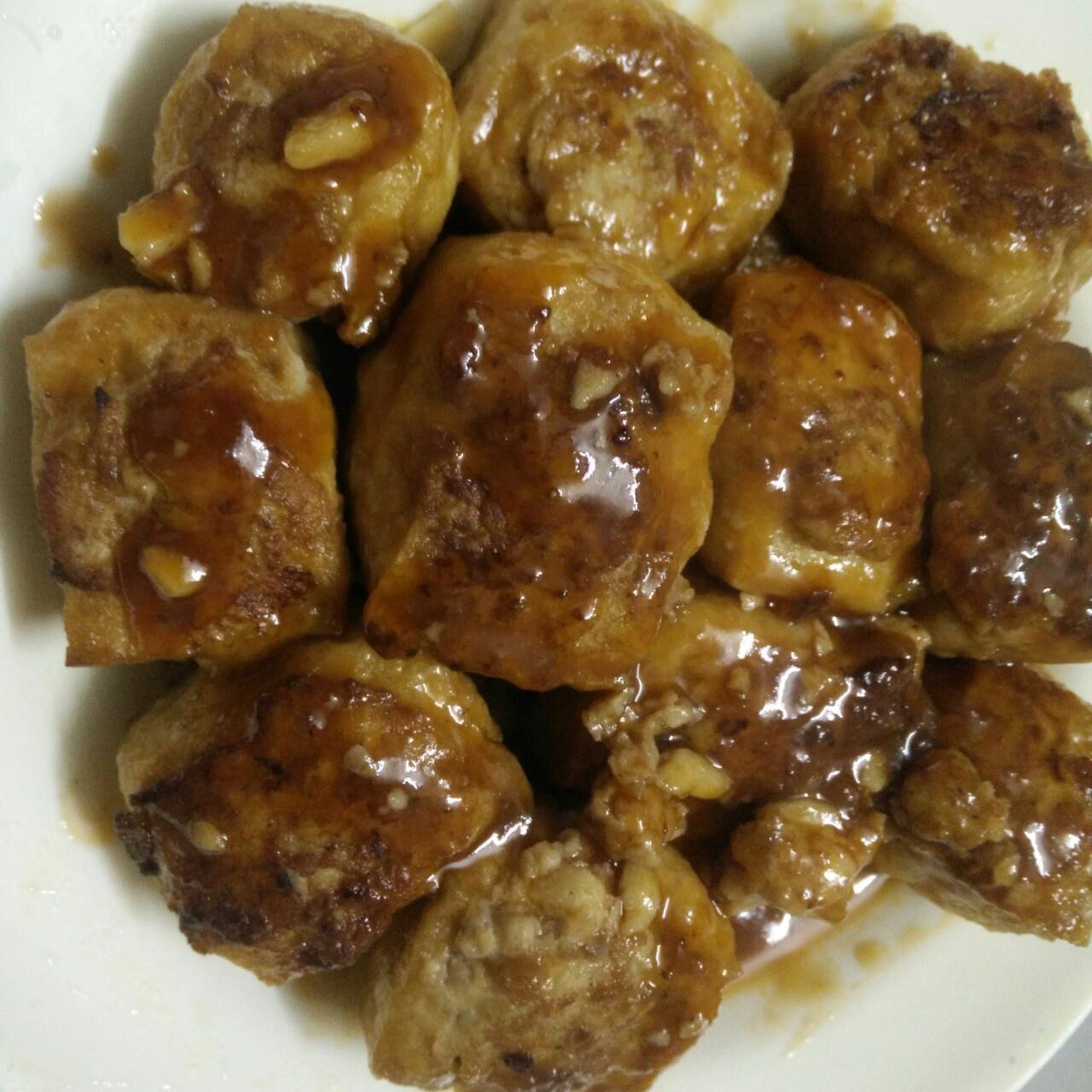 甜酸油豆腐裹肉(开胃菜)的做法 步骤6
