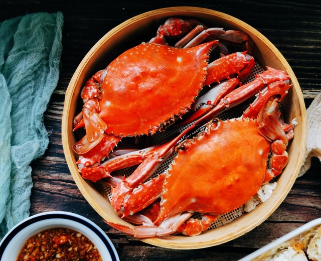 清蒸梭子蟹🦀鲜甜肥美（如何挑|不能吃的部位）
