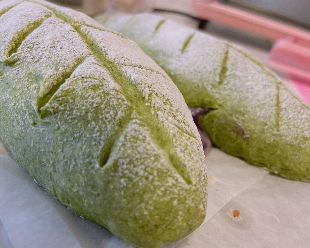 无油无糖，低卡低脂全麦紫薯欧包的做法