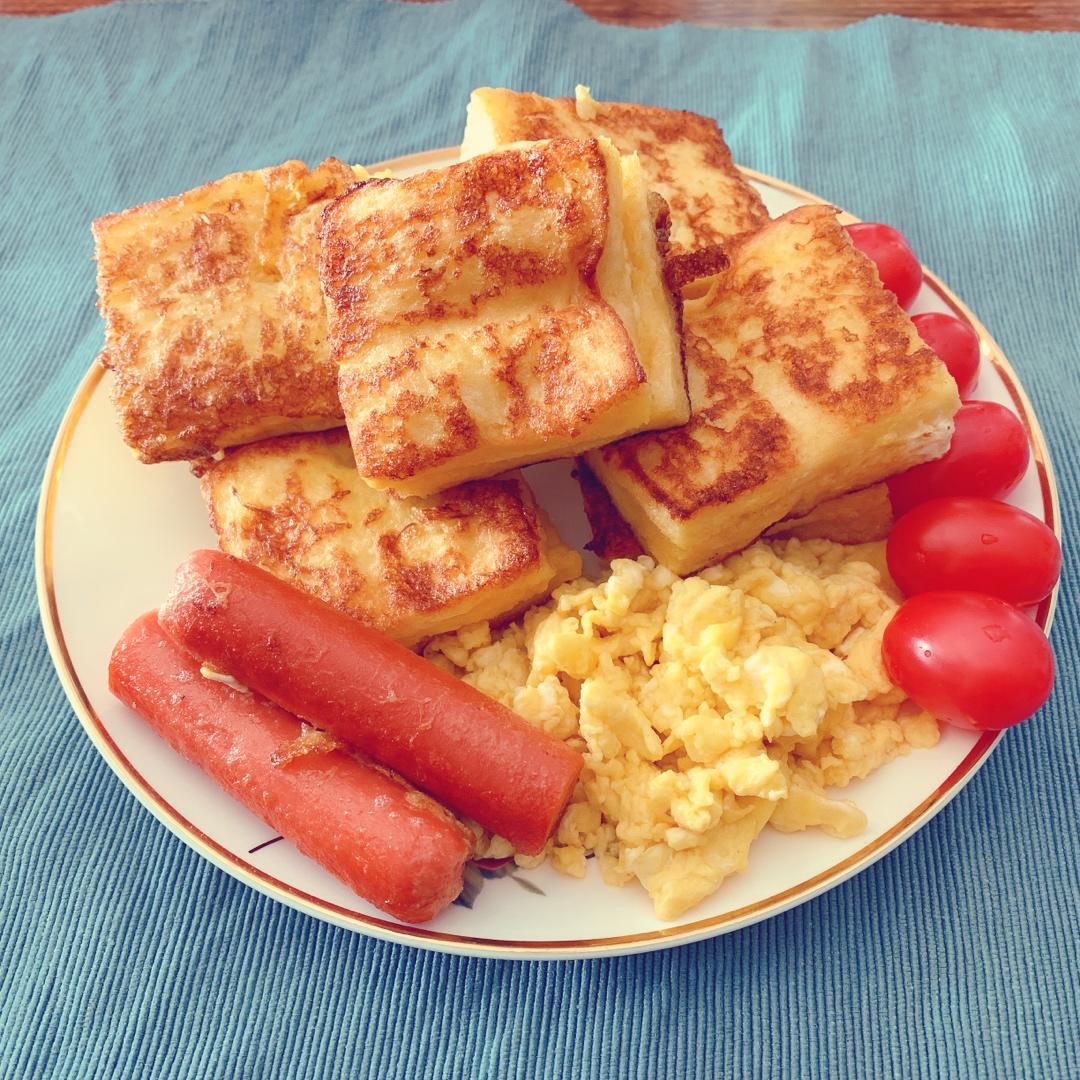 十分钟快手早餐【港式火腿西多士】