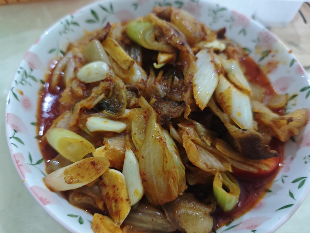 秘制泡菜炒五花肉