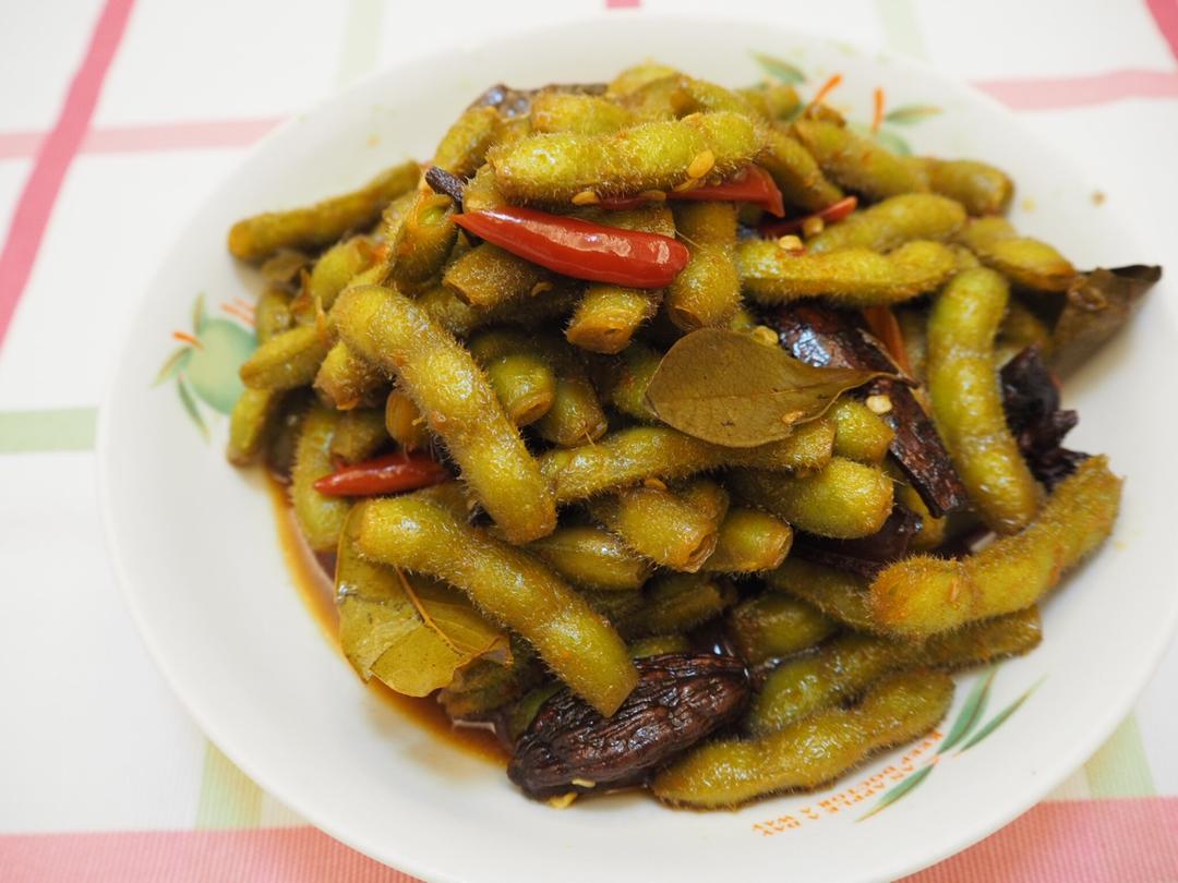 香辣煮毛豆.五香毛豆