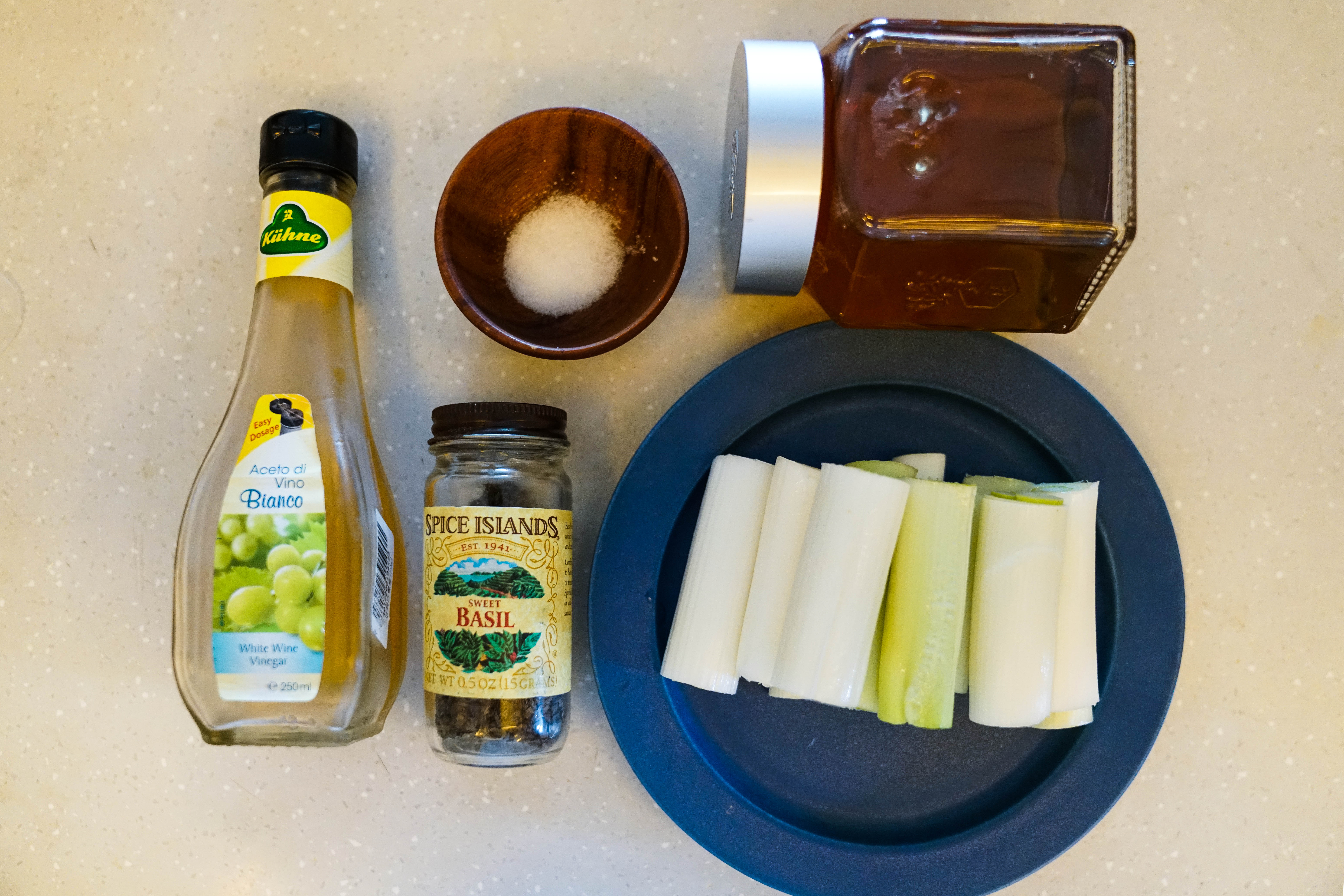 蜜汁煎葱的做法 步骤1