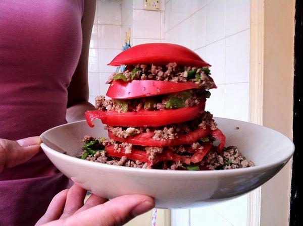 番茄牛肉汉堡的做法