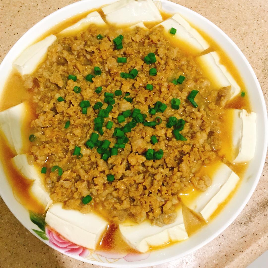 岁月an做的肉末蒸豆腐