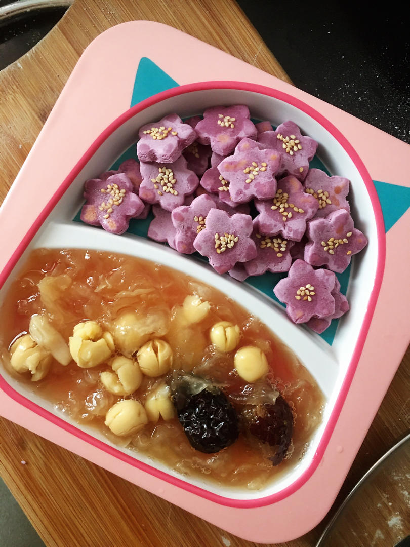 软糯紫薯饼 宝宝辅食食谱