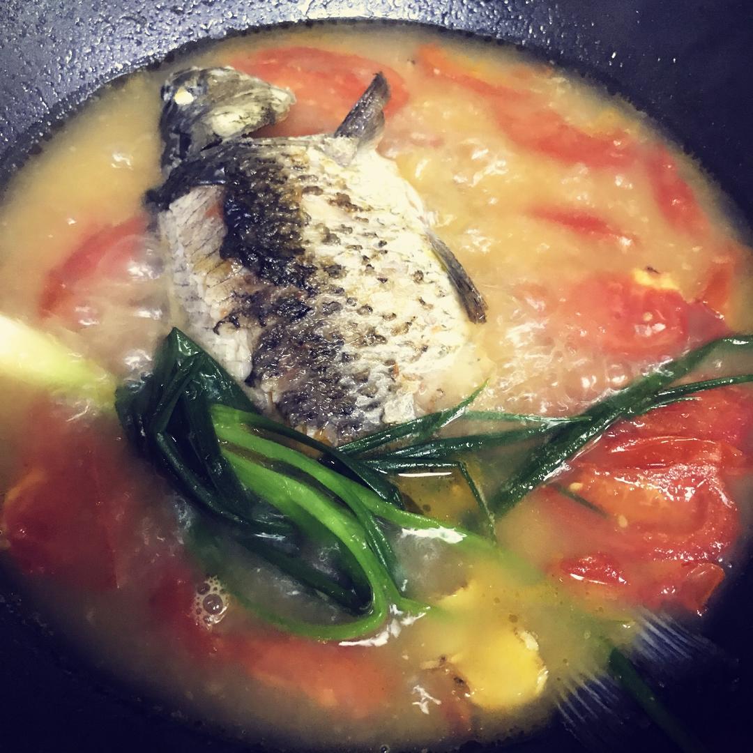 花落, 花开做的番茄鲫鱼汤