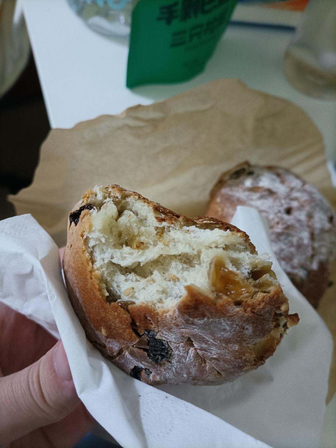 空气炸锅版免揉面包！！！一次成功！