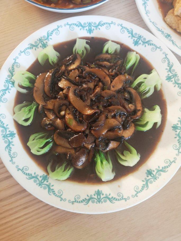 青菜蘑菇