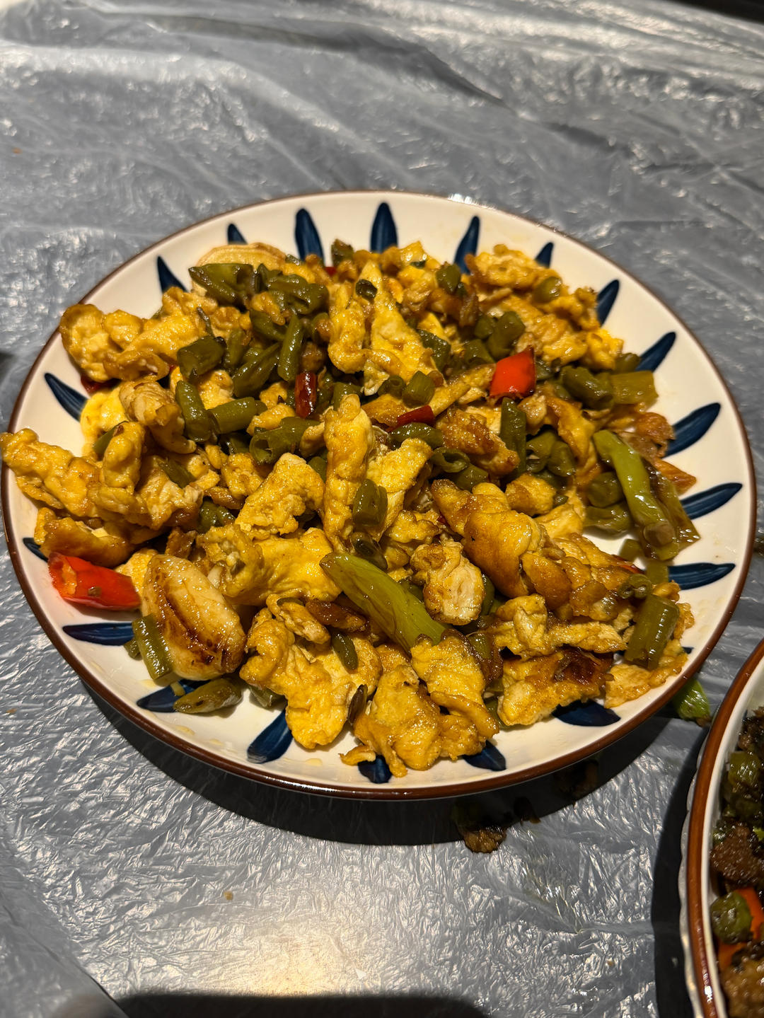 下饭菜：酸豆角炒鸡蛋