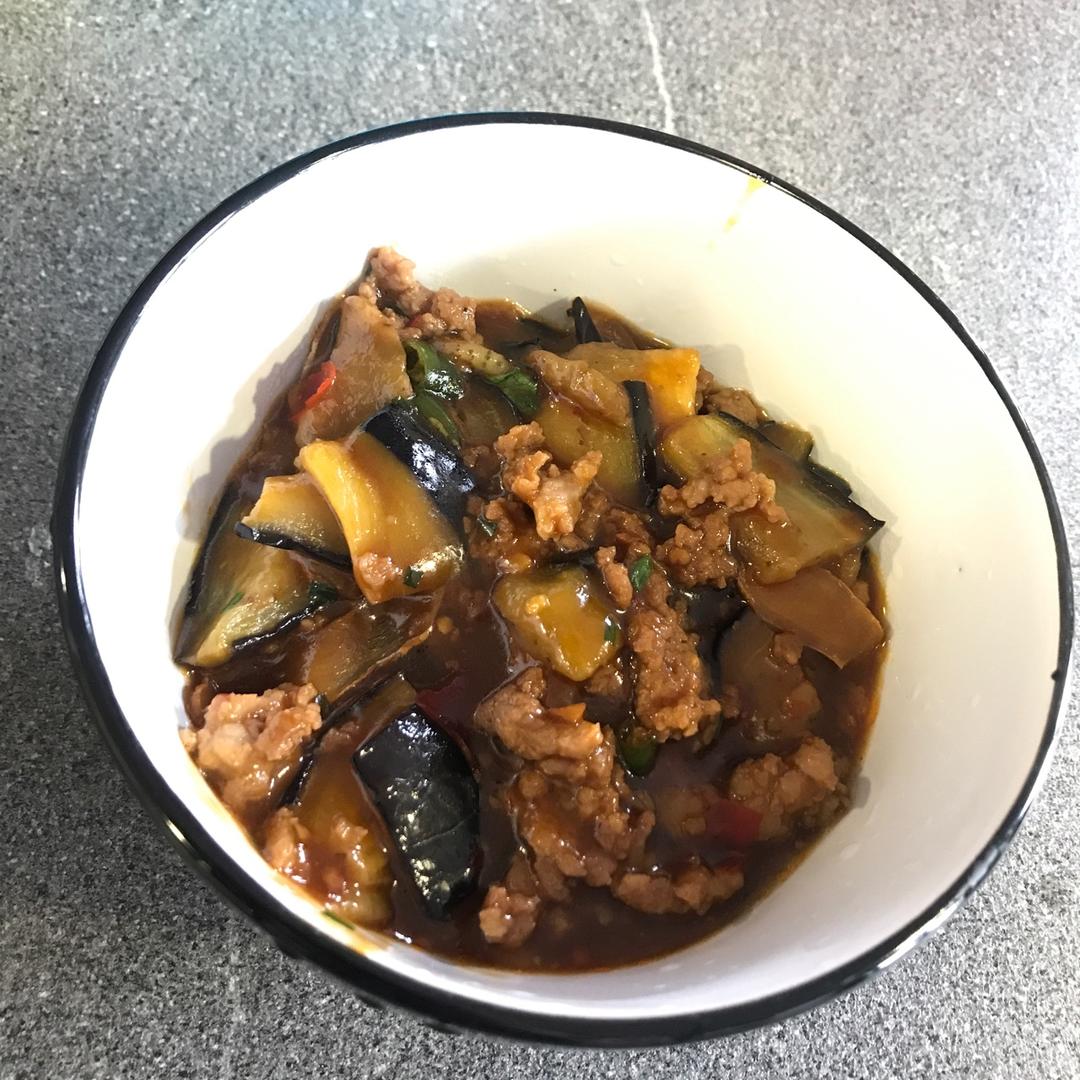 红烧肉沫茄子