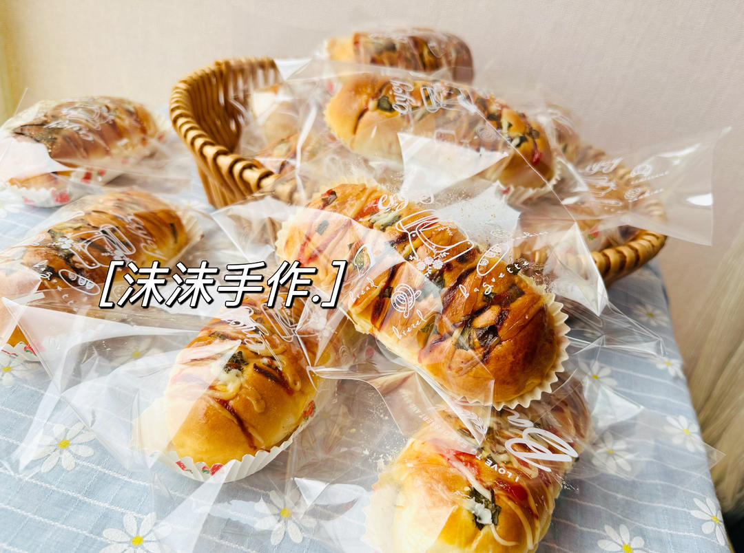 香葱肉松面包