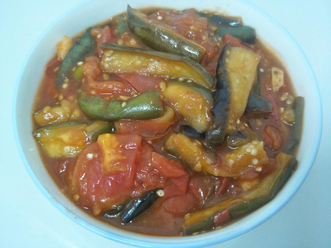 茄子炒西红柿